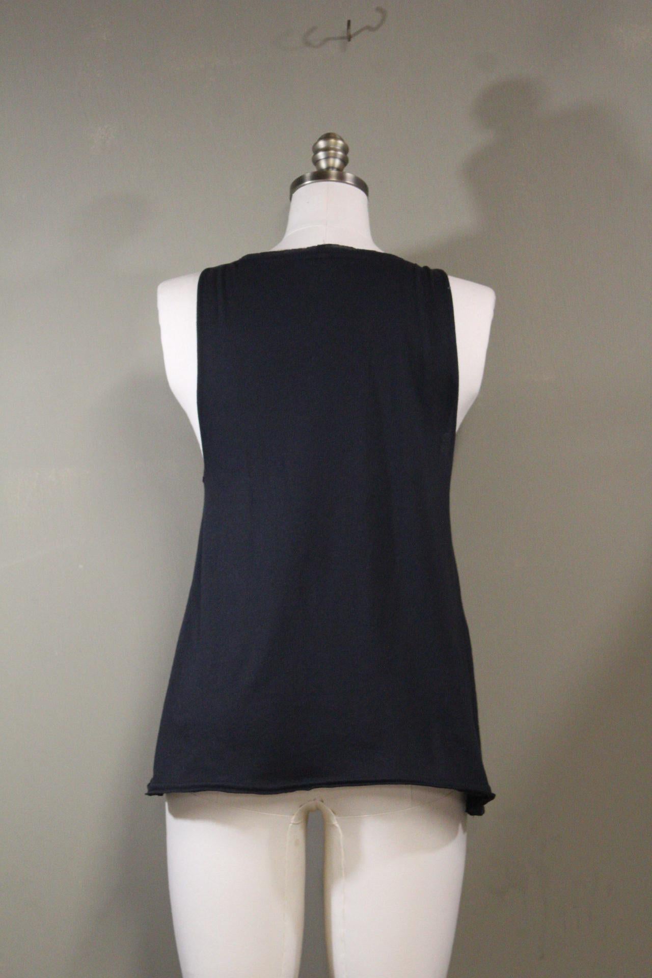 Mens Tank Top in Black with colorful Eagle DTF printed | 100% cotton upcycled fabric sustainable