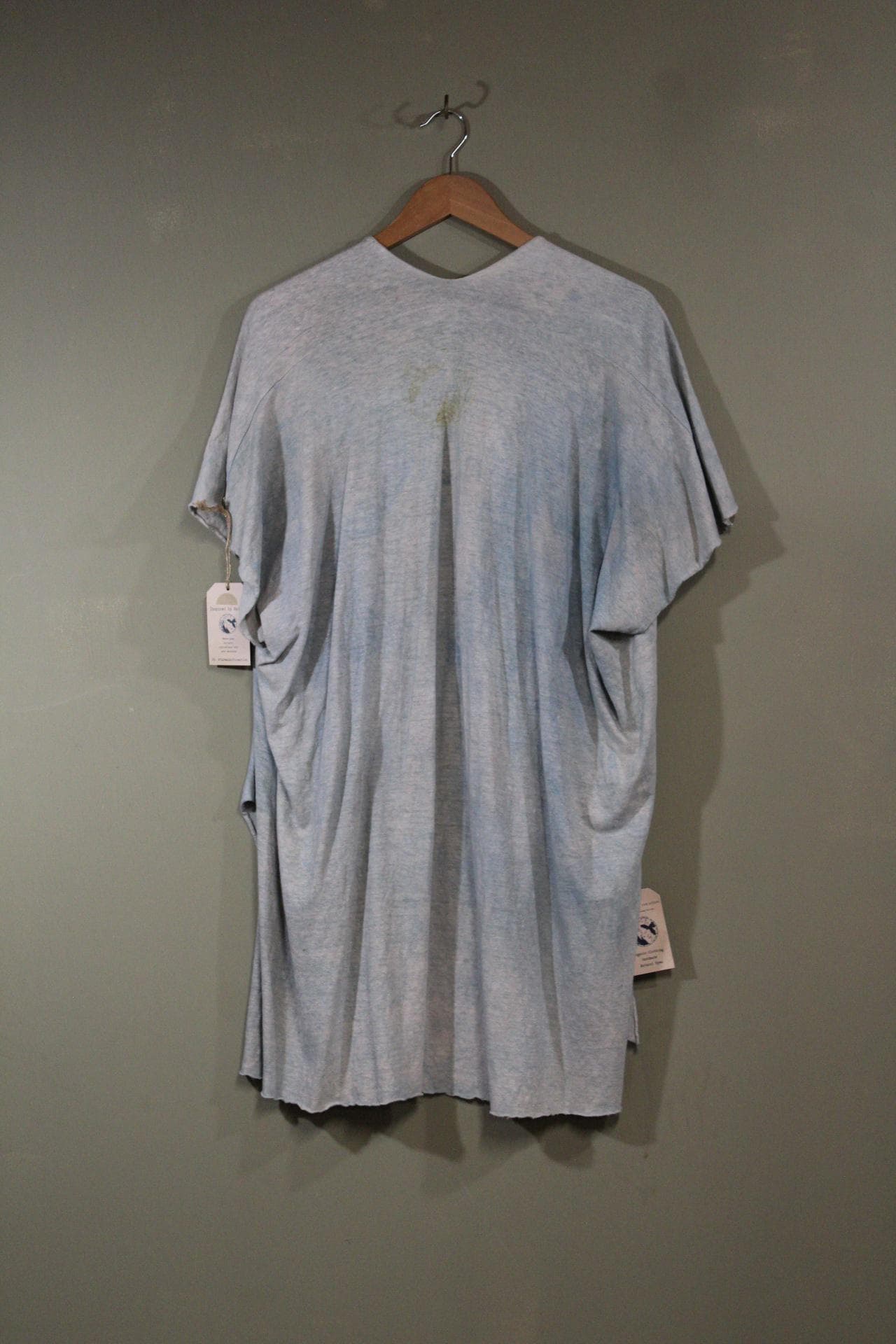100% Hemp Cotton Handmade Indigo Dyed Kimono | Sustainable Natural Fiber