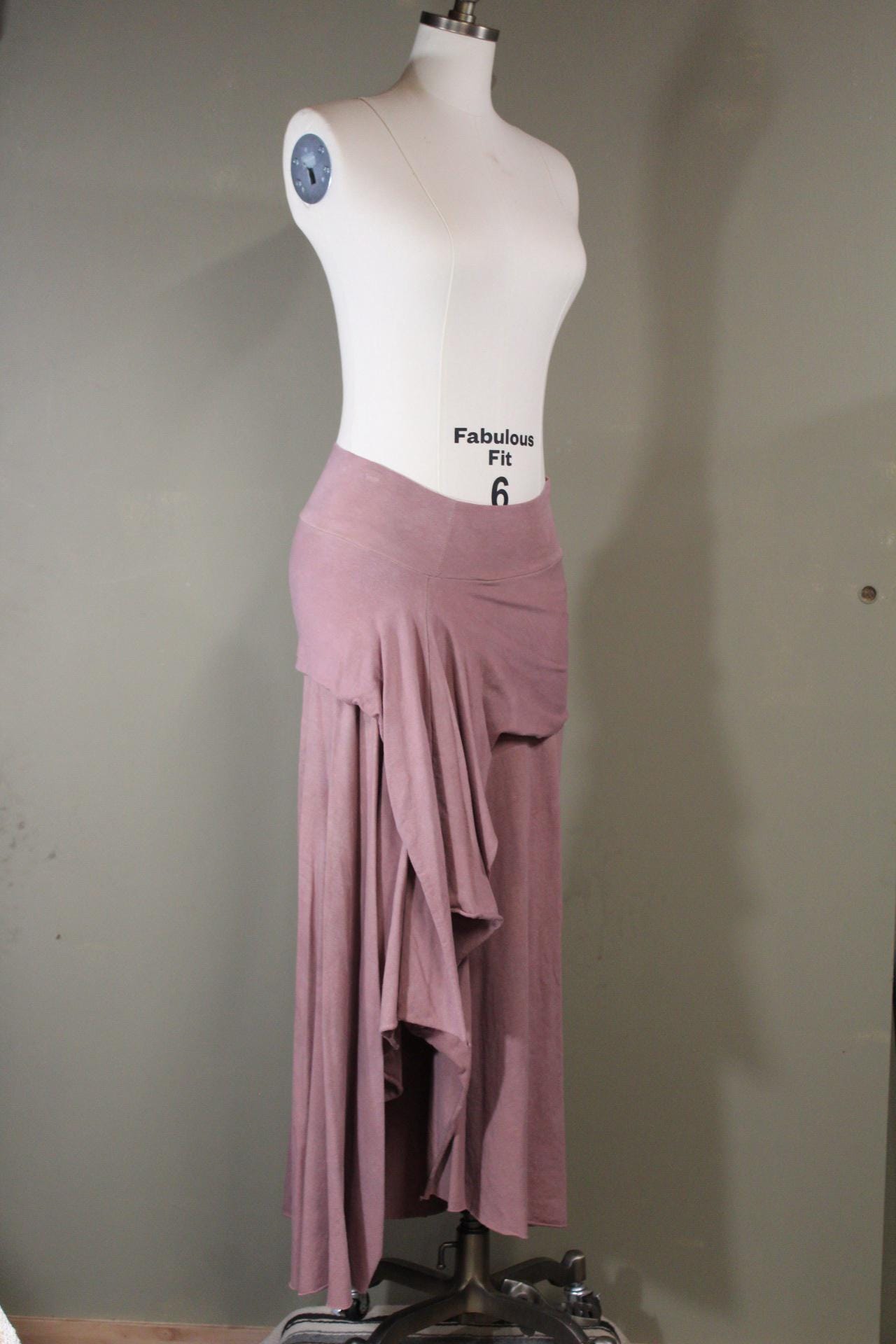 Serenity Skirt in Terracotta Rust from 100% Hemp Cotton Jersey | Plant Dyed | Natural Dye