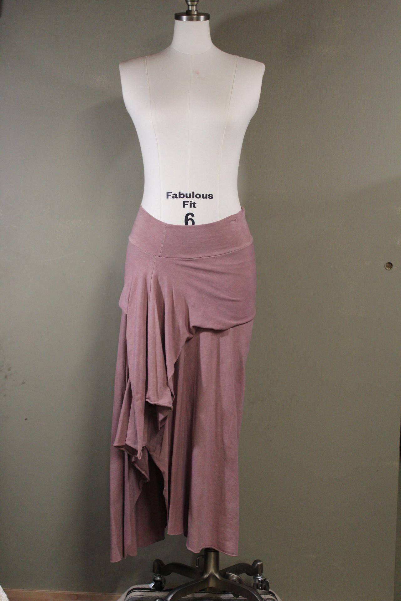 Serenity Skirt in Terracotta Rust from 100% Hemp Cotton Jersey | Plant Dyed | Natural Dye