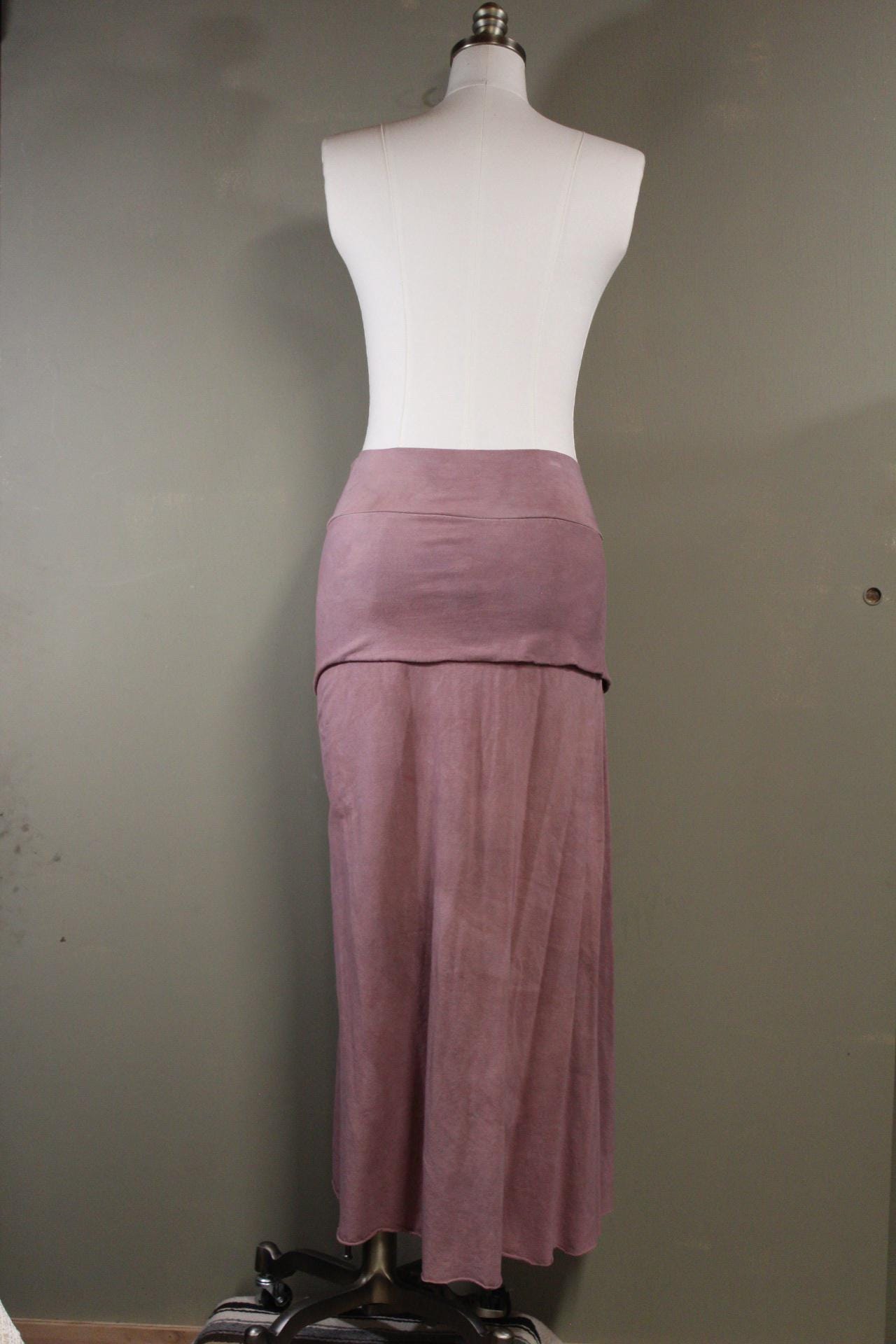 Serenity Skirt in Terracotta Rust from 100% Hemp Cotton Jersey | Plant Dyed | Natural Dye