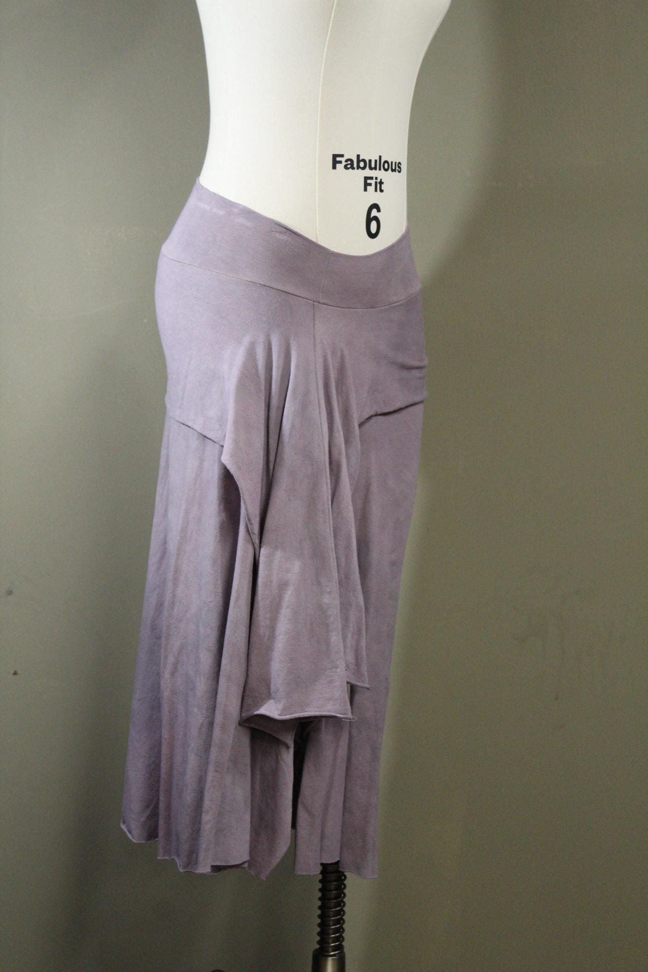 Serenity Skirt in Moon Lilac from 100% Hemp Cotton Jersey | Natural Dye | Handmade