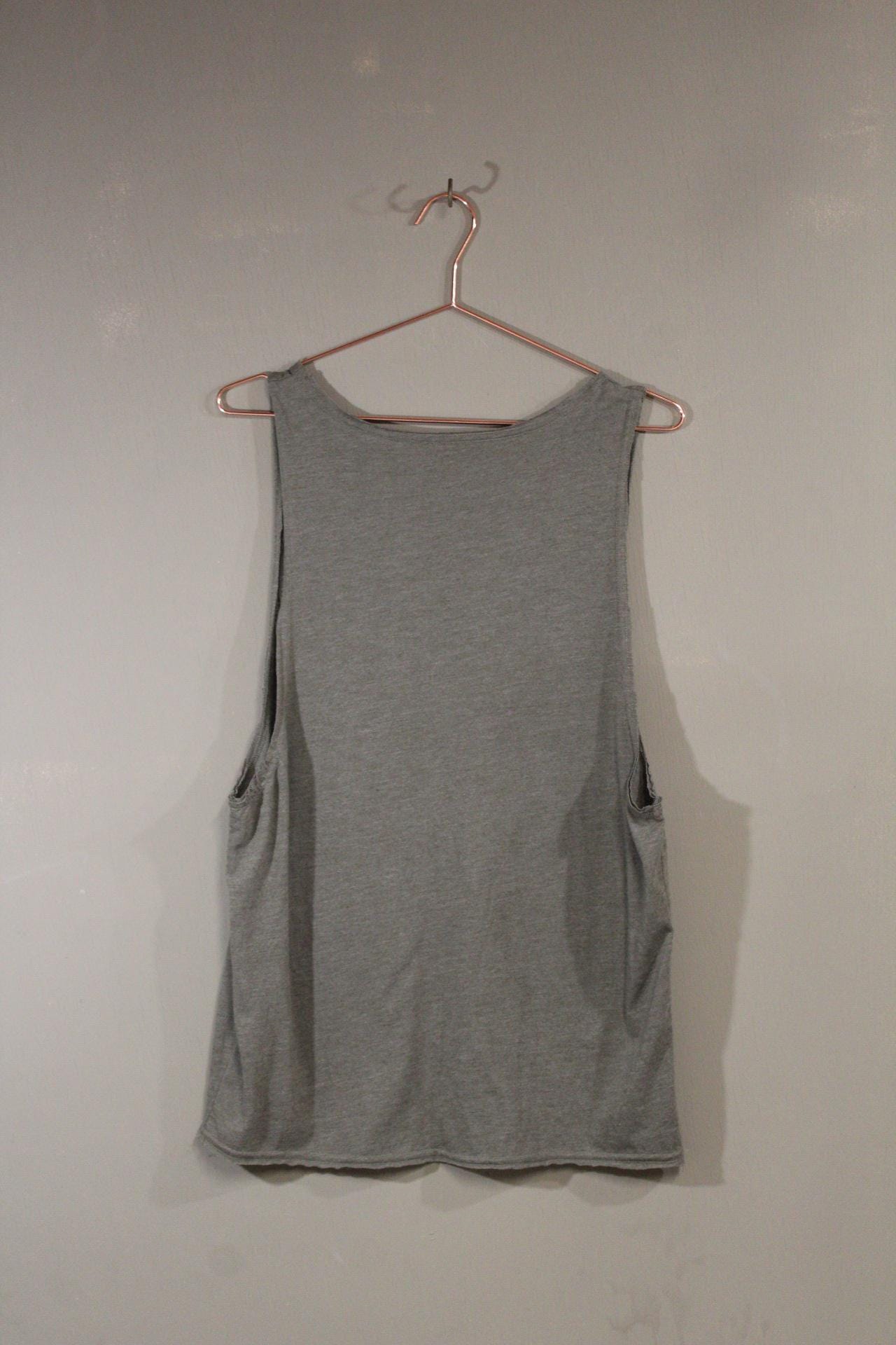 Mens Tank Top in Green with Hummingbird Sacred Geometry Design Green 100% Cotton