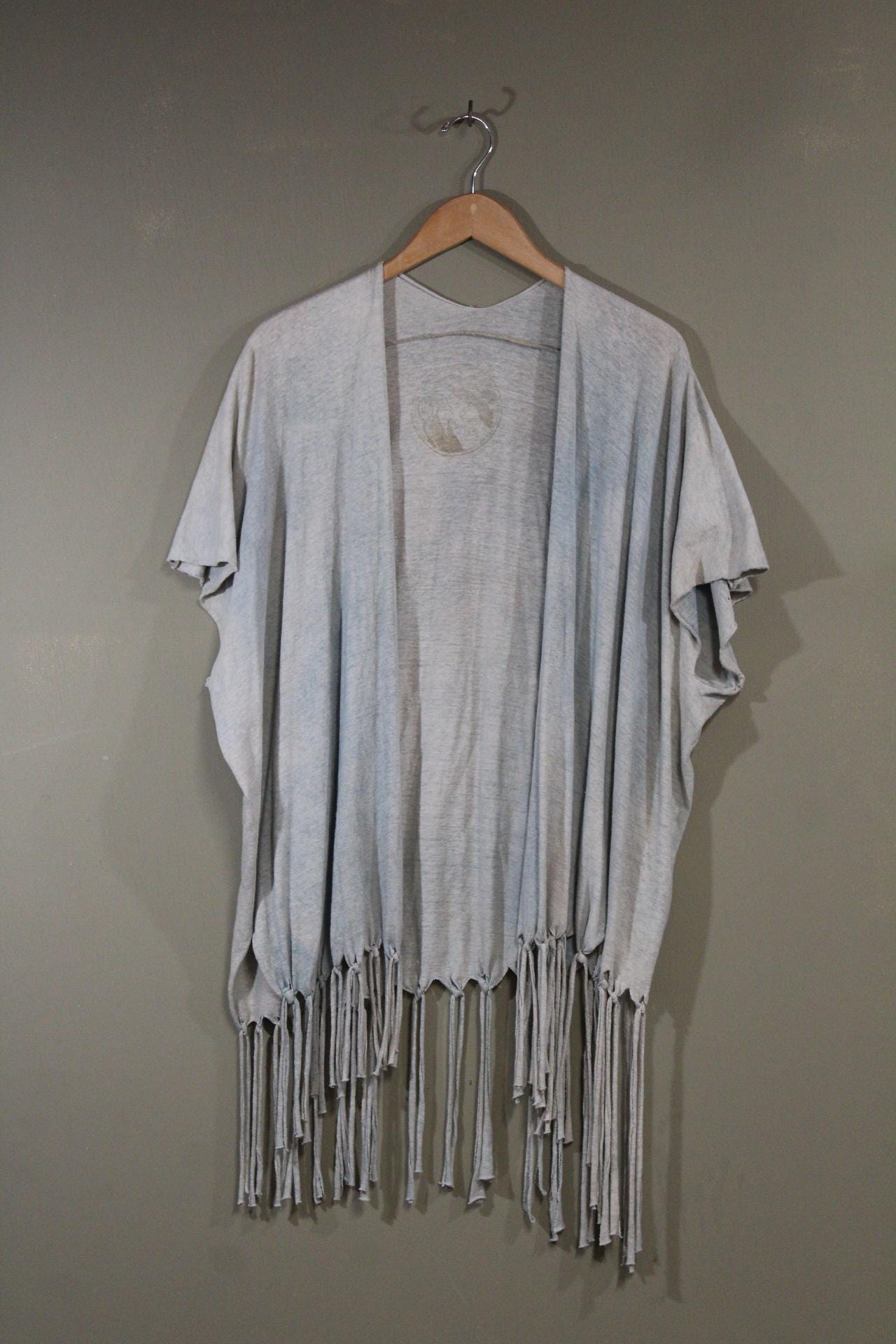 100% Hemp Cotton Kimono in Sky | Hand-dyed and Handmade with Sustainable Fabrics