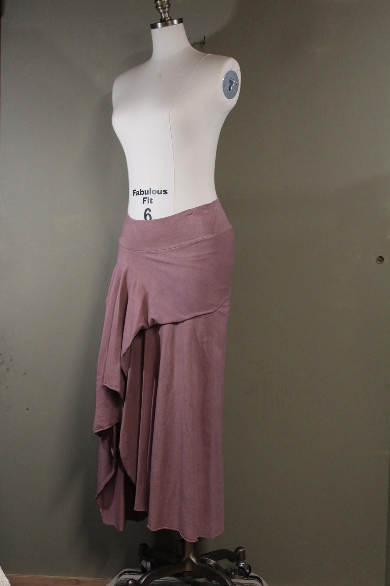 Serenity Skirt in Terracotta Rust from 100% Hemp Cotton Jersey | Plant Dyed | Natural Dye