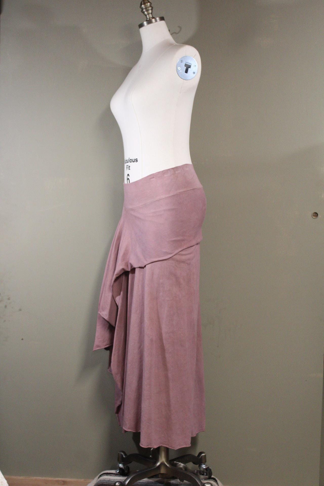 Serenity Skirt in Terracotta Rust from 100% Hemp Cotton Jersey | Plant Dyed | Natural Dye