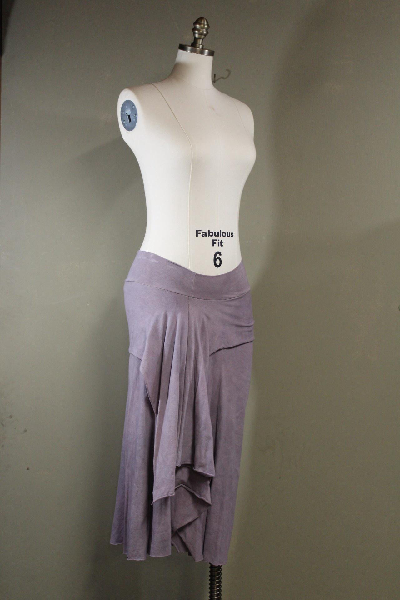 Serenity Skirt in Moon Lilac from 100% Hemp Cotton Jersey | Natural Dye | Handmade