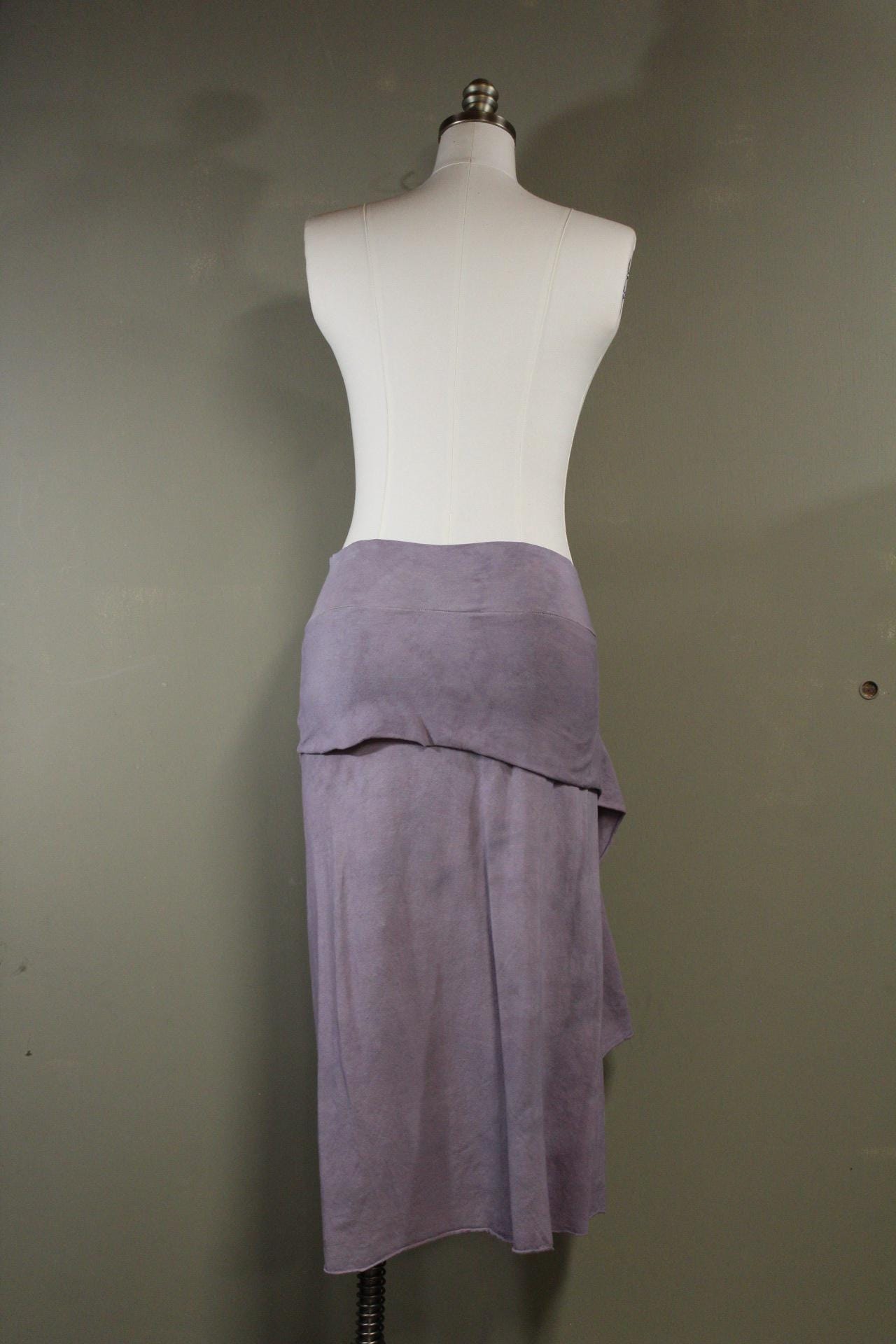 Serenity Skirt in Moon Lilac from 100% Hemp Cotton Jersey | Natural Dye | Handmade