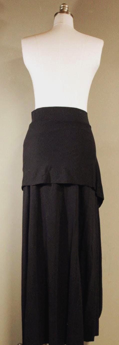 Serenity Skirt from Hemp Cotton Jersey in Black | Handmade Sustainable Fabrics