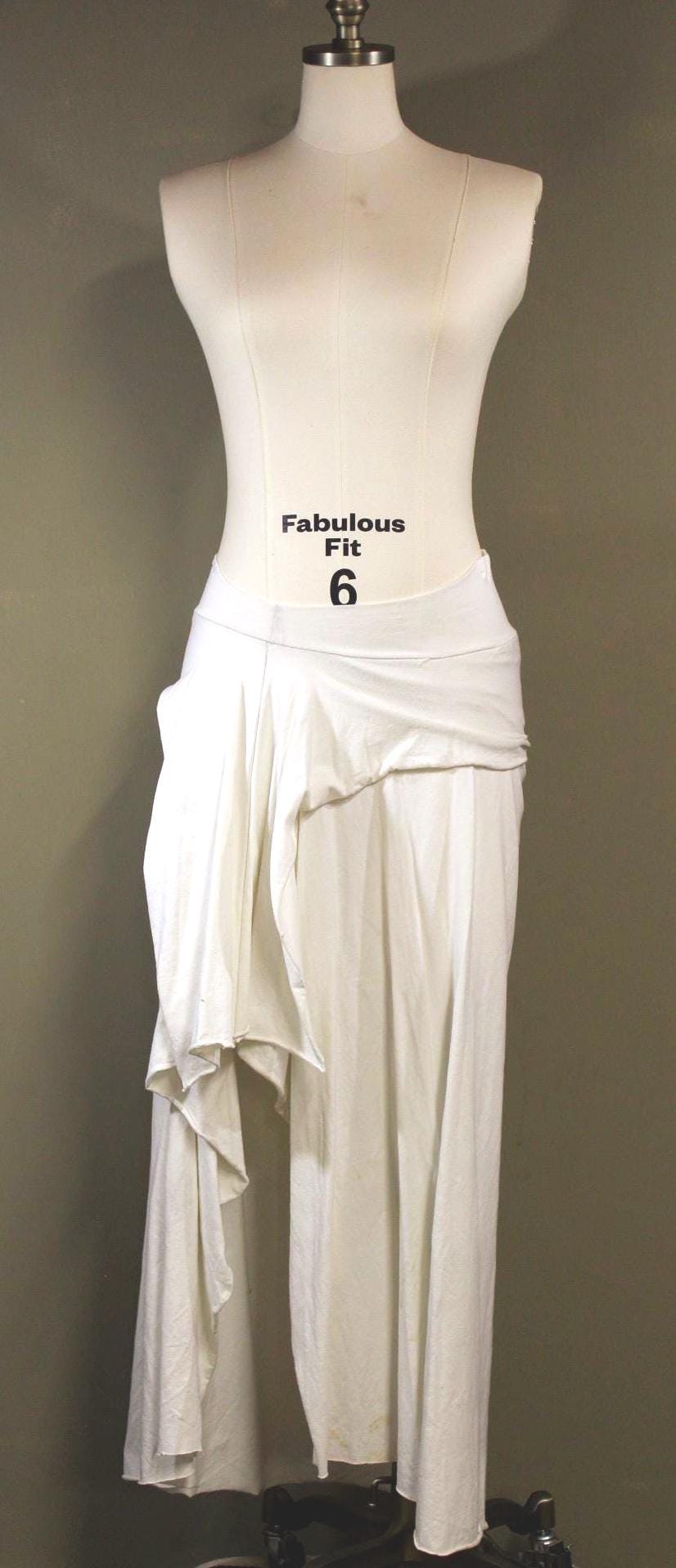 Serenity Skirt from Hemp Cotton Jersey in Moon White | Handmade Sustainable Eco