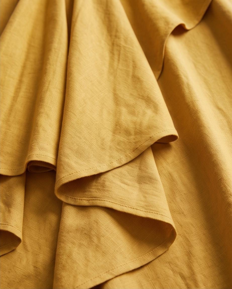 Serenity Skirt from Hemp Cotton Jersey in Marigold Sunshine | Organic Sustainable Handmade Hand-dyed