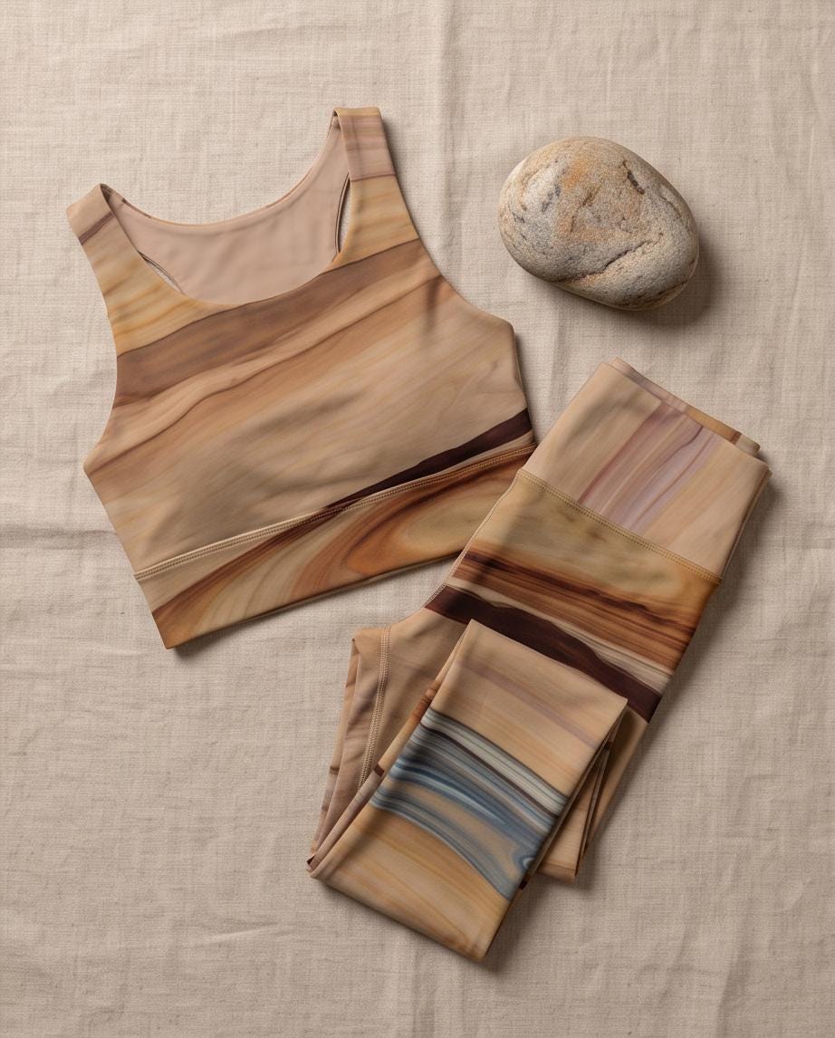 Elements' Eco Polyester Yoga Set - Sustainable Fashion from Recycled Plastic Bottles