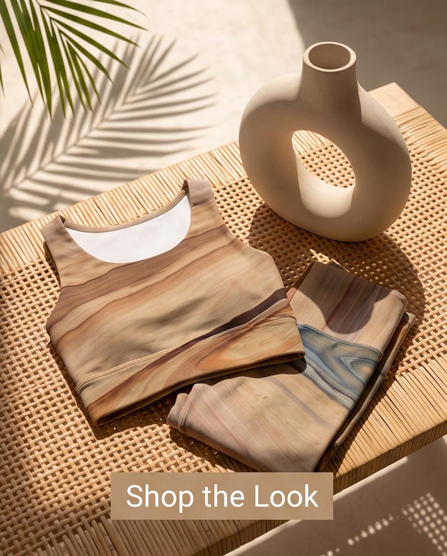 Elements' Eco Polyester Yoga Set - Sustainable Fashion from Recycled Plastic Bottles