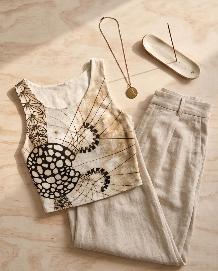Bird Brain Yoga Top