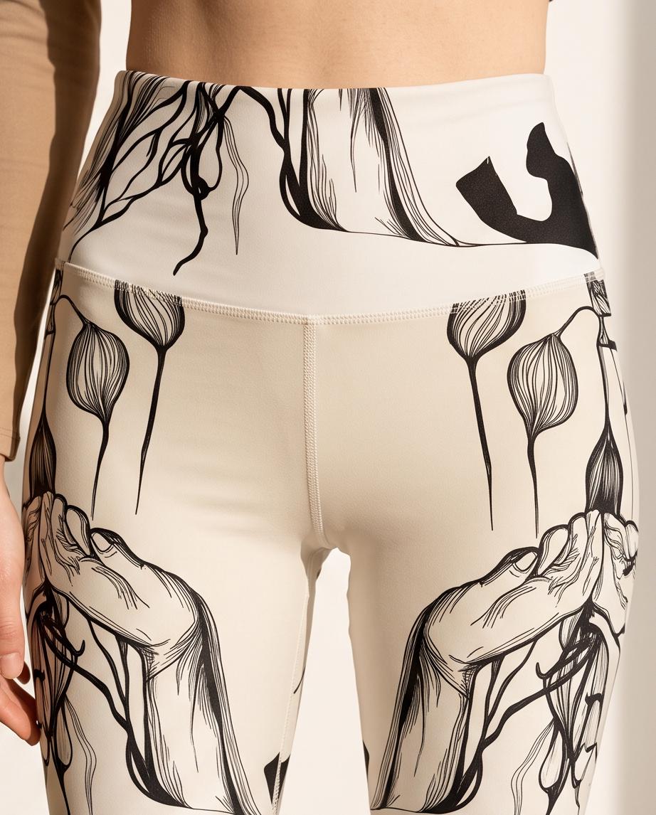 Germination' Eco Polyester Yoga Leggings - Sustainable Fashion from Recycled Plastic Bottles