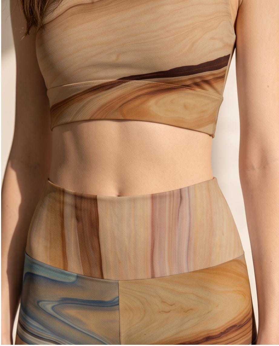 Elements' Eco Polyester Yoga Set - Sustainable Fashion from Recycled Plastic Bottles