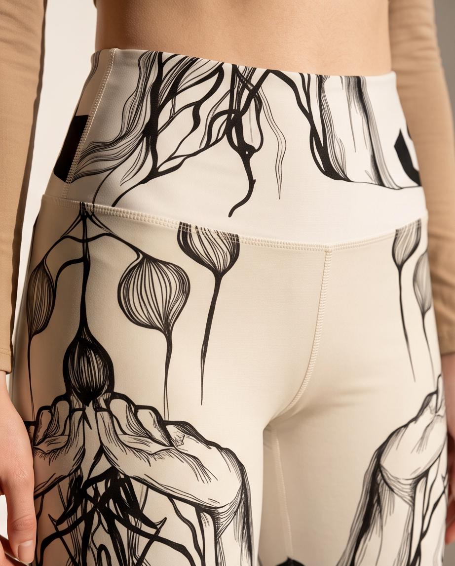 Germination' Eco Polyester Yoga Leggings - Sustainable Fashion from Recycled Plastic Bottles